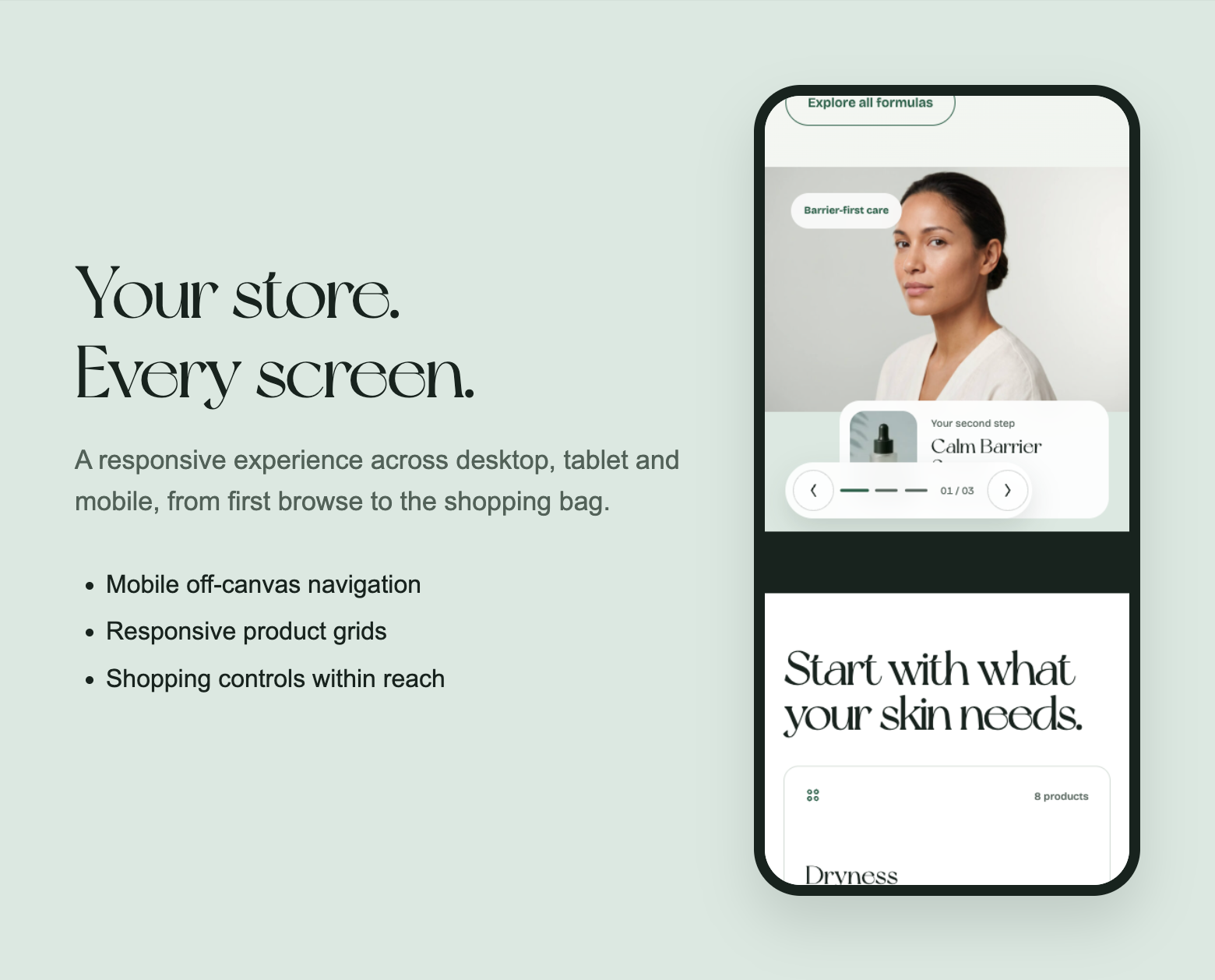 Responsive mobile design