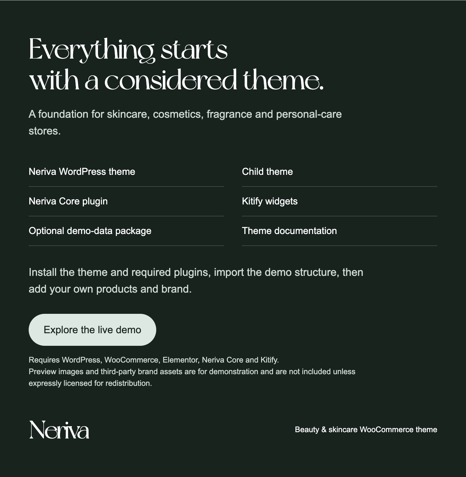 Included files and live demo